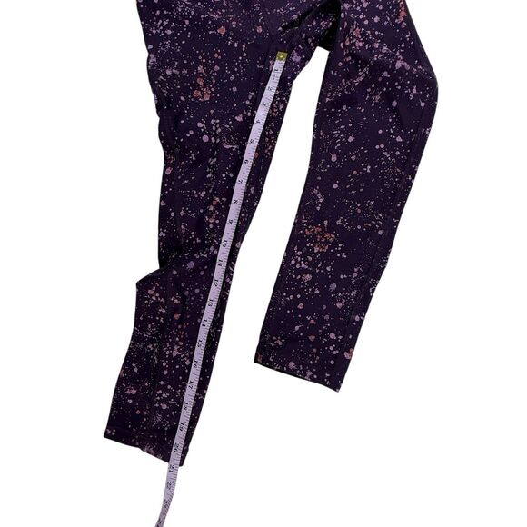 Athleta Ultimate Stash Pocket Splat Capri Leggings Women Size XS Maroon Pink - Picture 12 of 12